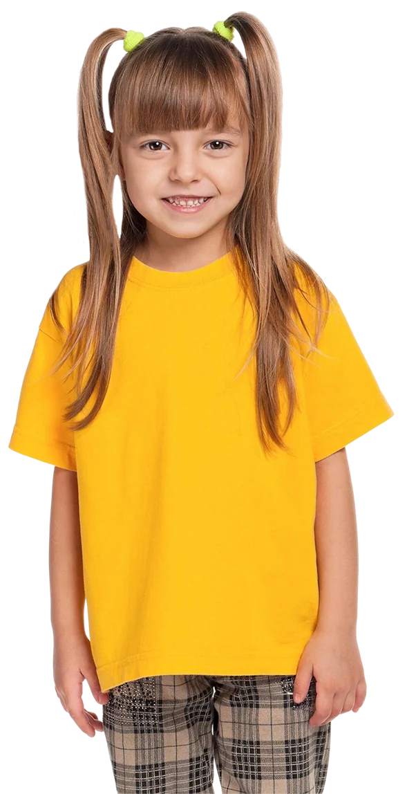 Primary school girl wearing yellow t-shirt.png
